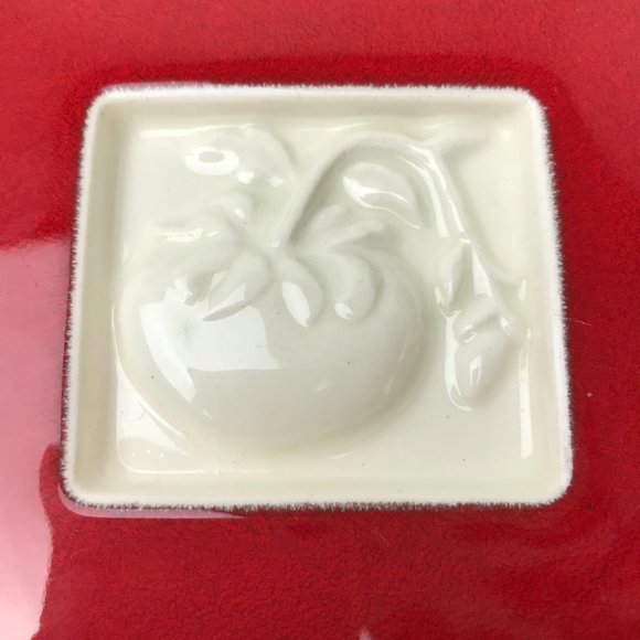 VINTAGE - PULL CART NYC Decor 1990's Serving Decorative Trivet Tomato in a Vine - Picture 3 of 10